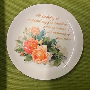 Vintage Collectible Lasting Memories - American Greeting Corp - Plate -Porcelain